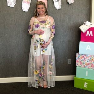 ASOS Swiss dot embroidered dress